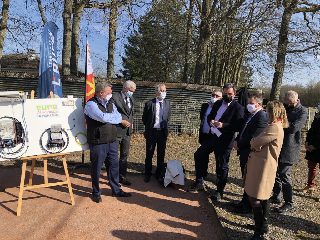 Président d'IBTN à l'inauguartion du NRO d'Eure Normandie Numérique