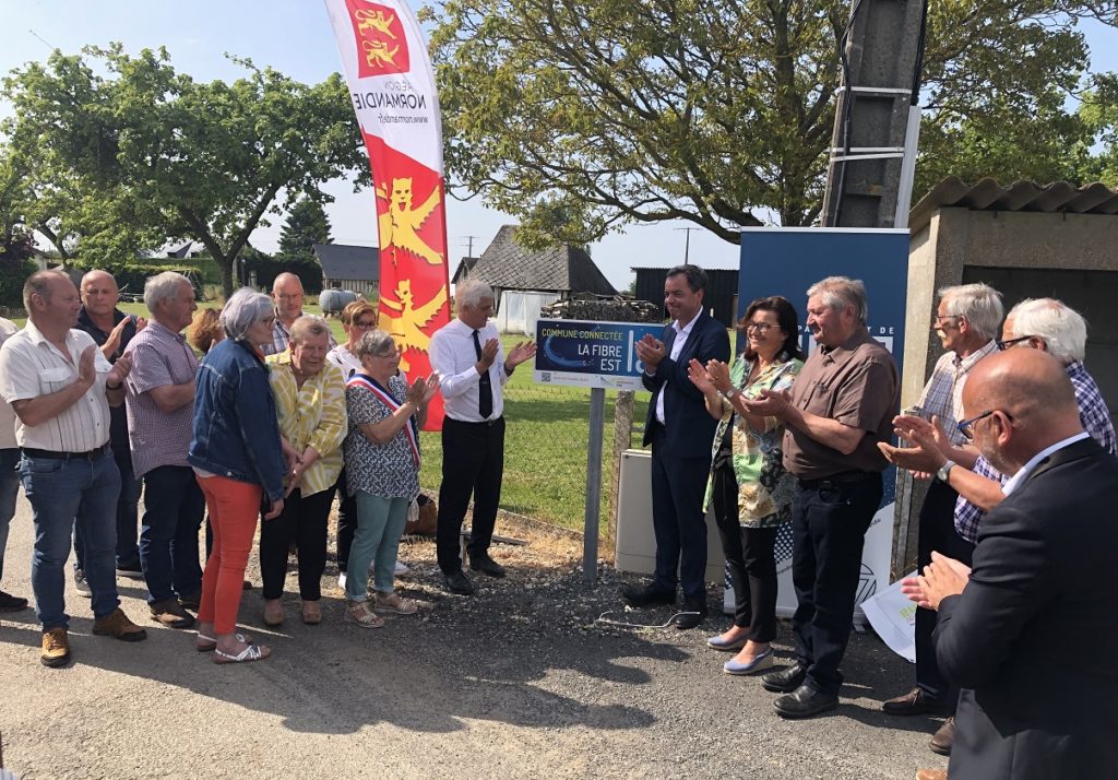 Elus à l'inauguration d'Eure Normandie Numérique