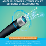 Affiche arrêt réseau cuivre