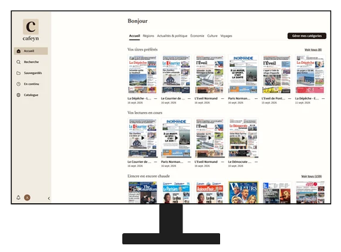 Offre presse en ligne proposée par Eure Normandie Numérique